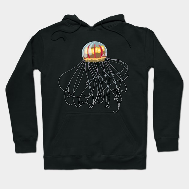 Marianas Trench Jellyfish Hoodie by Inklings of Grace